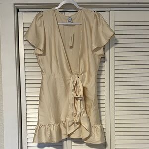 Champagne Ruffle Dress